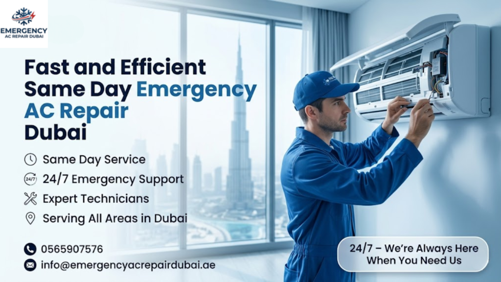 Fast and Efficient Same Day Emergency AC Repair Dubai
