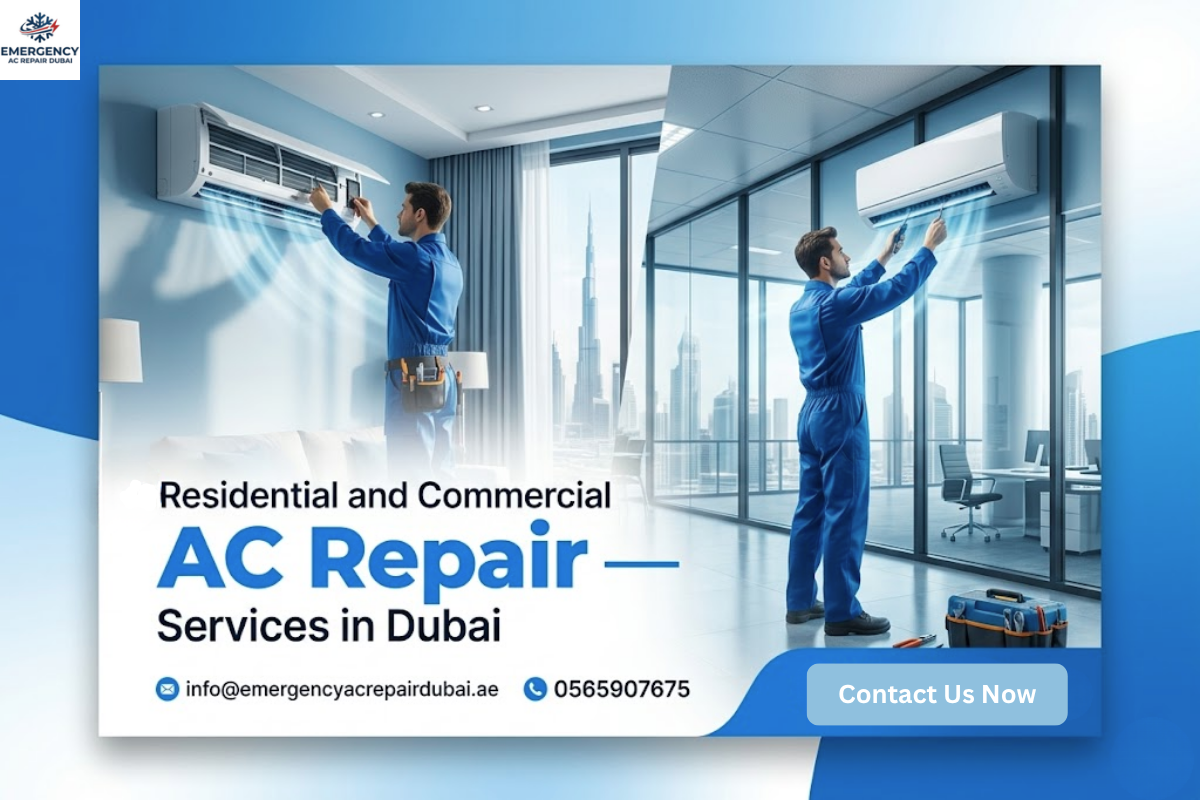 Residential and Commercial AC Repair Services in Dubai